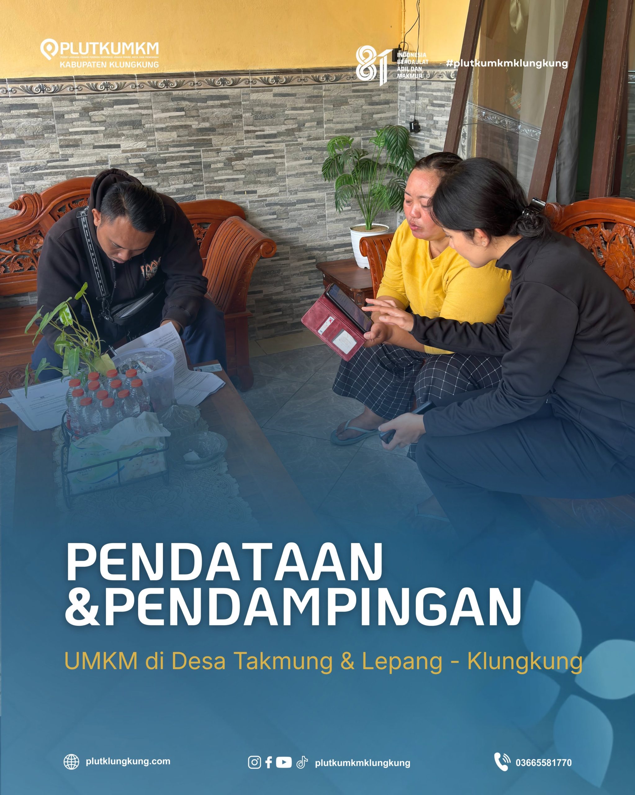 PENDATAAN DAN PENDAMPINGAN PELAKU UMKM di Desa Takmung & Lepang – Klungkung